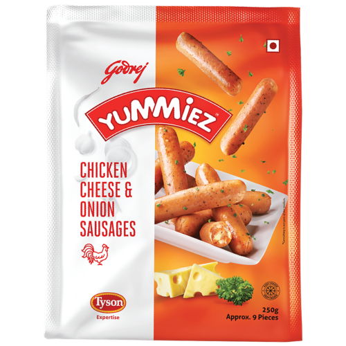 Chicken Cheese & Onion Sausages