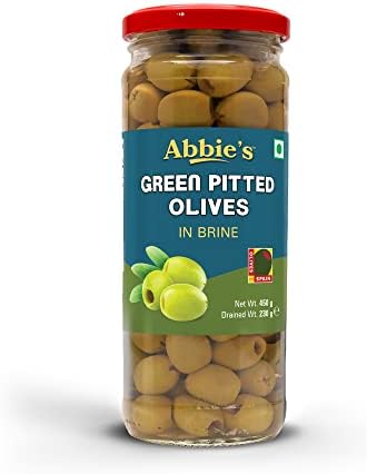 Green Pitted Olives