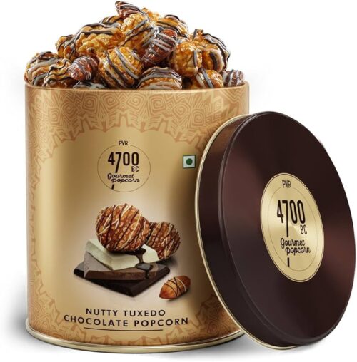 Nutty Tuxedo Chocolate Popcorn Tin