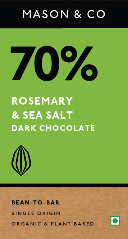 70 Rosemary & Sea Salt Dark Chocolate