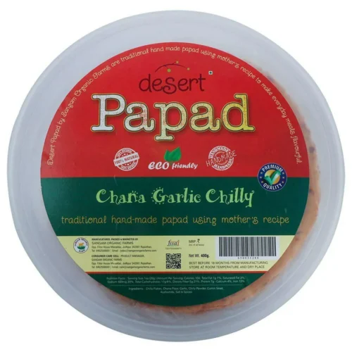 Dessert Papad Chana Garlic Chilly