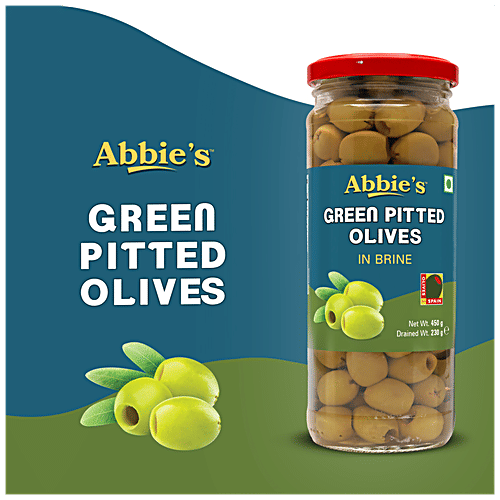 GREEN PITTED OLIVES