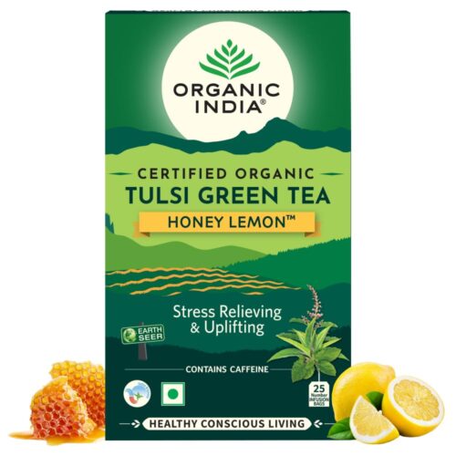 ORGANIC INDIA TULSI GREEN TEA HONEY LEMON