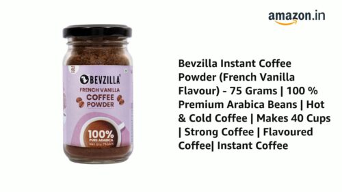 Bevzilla French Vanilla Coffee Small Jar
