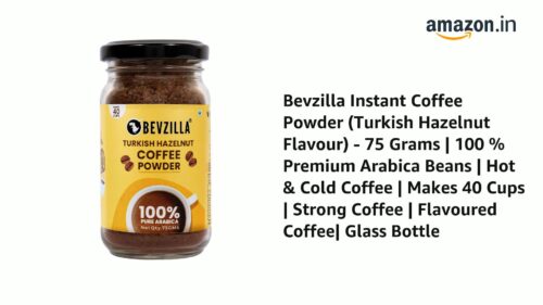 Bevzilla Turkish Hazelnut Coffee Small Jar