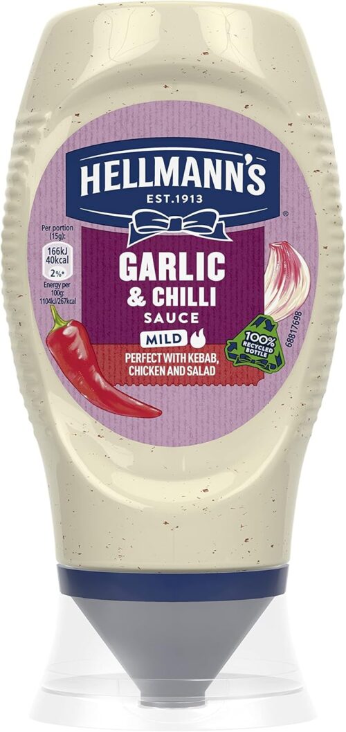 HELLMANNS GARLIC MAYONNAISE GARLIC AND CHILLI MI