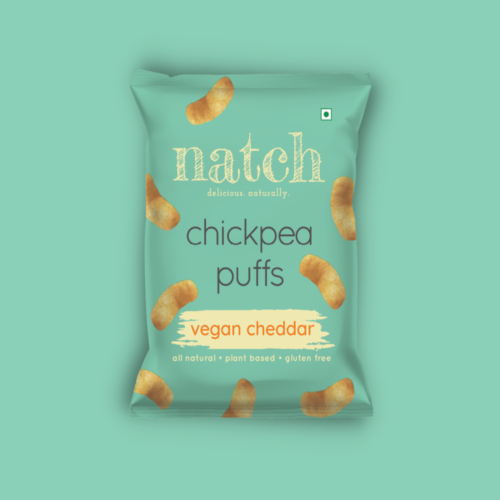 Natch Chickpea Puffs Vegan Cheddar Big